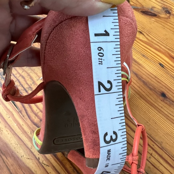 AEROSOLES Colorful Suede Strappy Kitten Heels 7B - Picture 11 of 12
